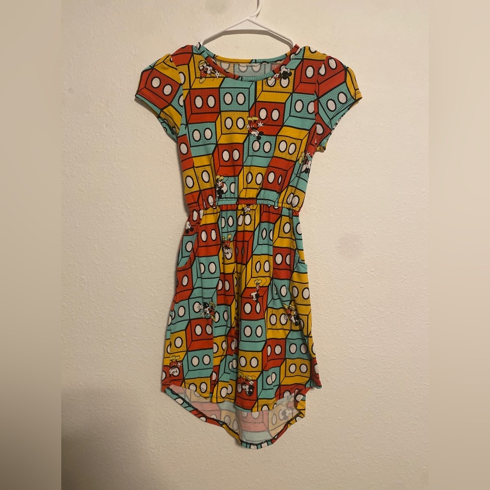 LuLaRoe Mickey Mouse Kids Dress with Pockets! Size 10 - good for the parks!